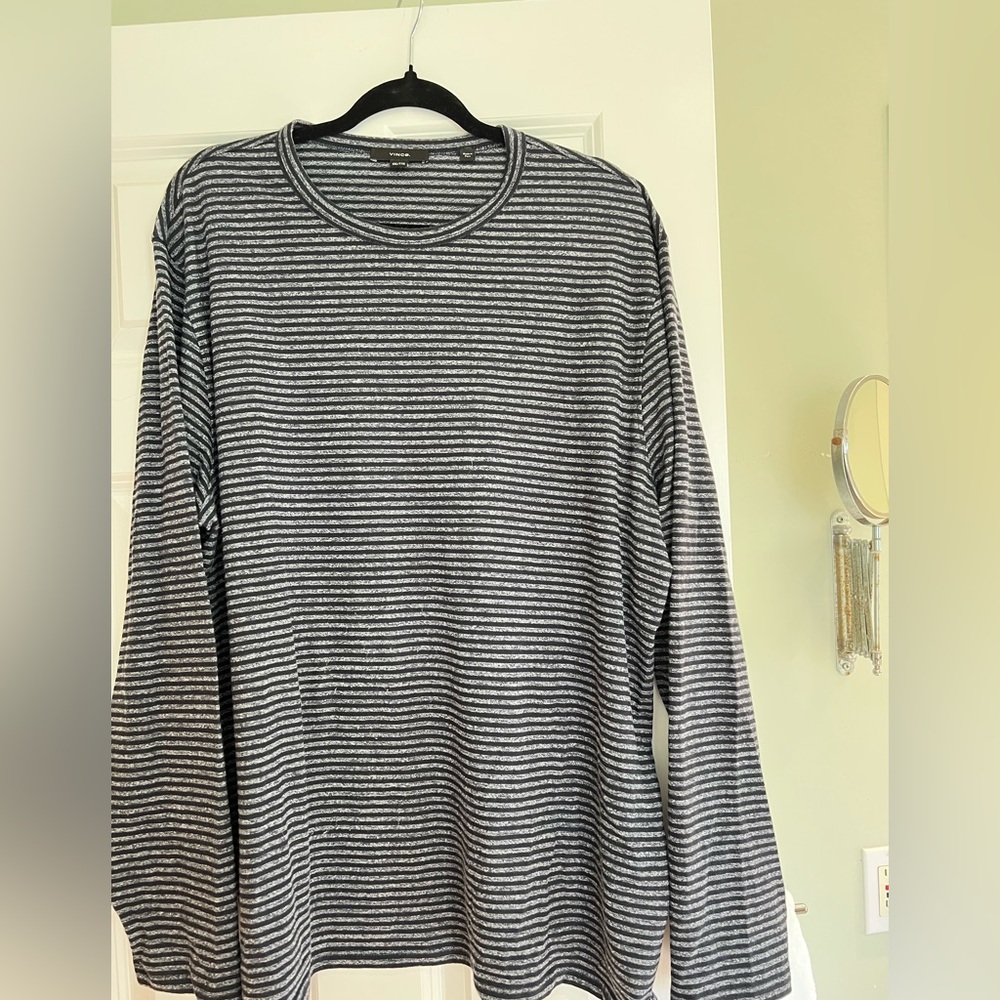 Vince men’s XXL long sleeve stripe shirt EUC